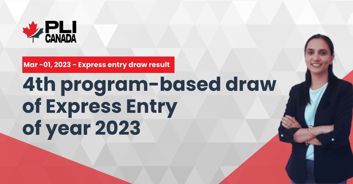 4th program-based draw of Express Entry of year 2023 4th program-based draw of Express Entry<br />
of year 2023